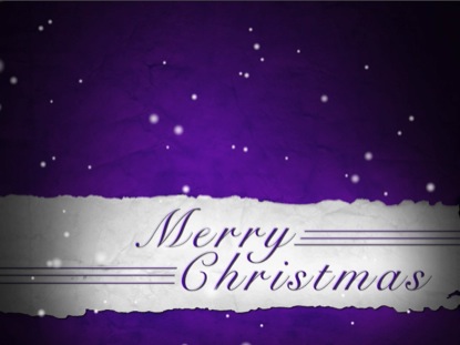 Merry Christmas Flurries Purple Benzalel Worshiphouse Media