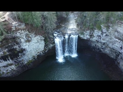 WATERFALL OF TENNESSEE FROM ABOVE