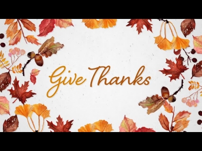 AUTUMN EVENTS VOL ONE: GIVE THANKS