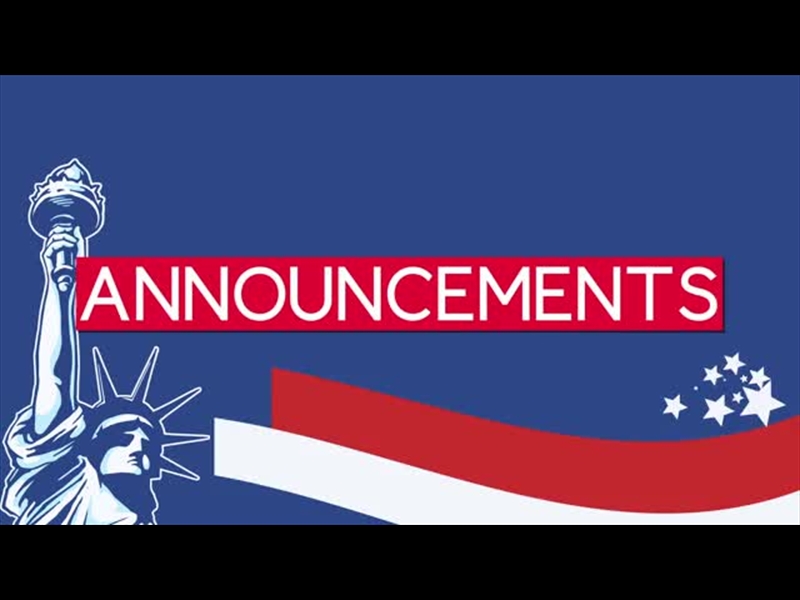 FREEDOM VOLUME FOUR: ANNOUNCEMENTS