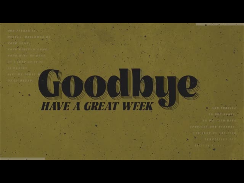 OUR FATHER: THE LORD'S PRAYER CLOSING MOTION