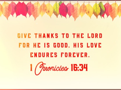 THANKSGIVING 02 SCRIPTURE MOTION