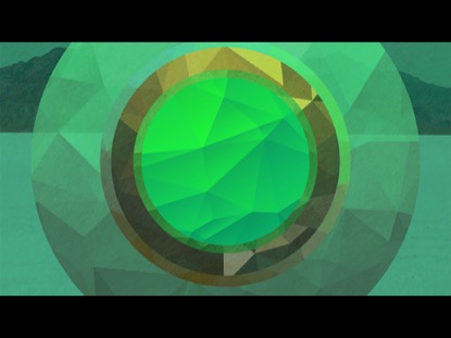 RGB POLYGONAL CIRCLES GREEN