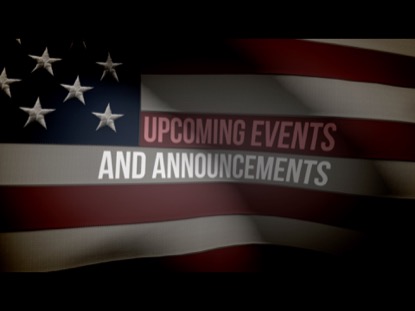 AMERICAN FLAG ANNOUNCEMENTS LOOP