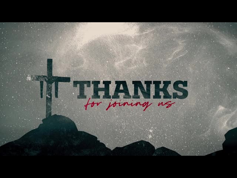 AT THE CROSS THANKS FOR JOINING US