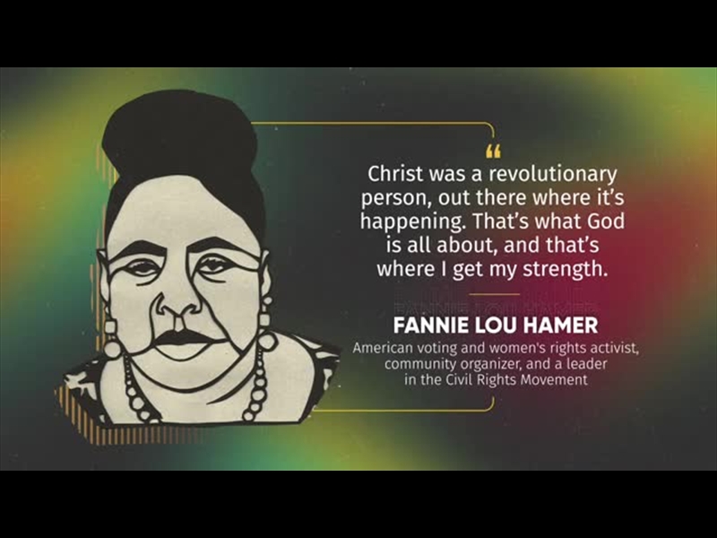 BLACK HISTORY MONTH INSPIRATION FANNIE LOU HAMER