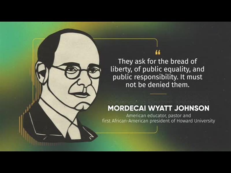 BLACK HISTORY MONTH INSPIRATION MORDECAI WYATT JOHNSON