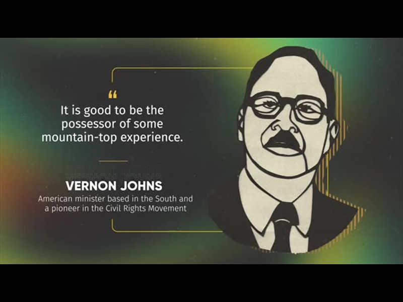 BLACK HISTORY MONTH INSPIRATION VERNON JOHNS