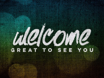 BURLAP COLORS WELCOME