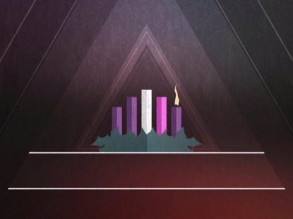 CHRISTMAS ADVENT CANDLES WEEK 01 BLANK