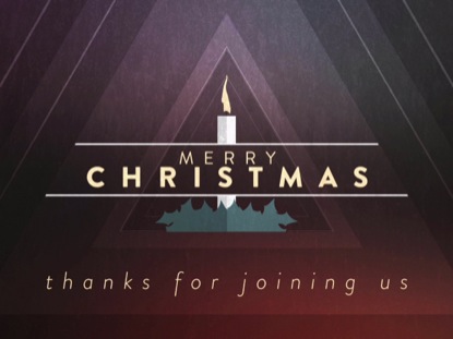 CHRISTMAS CANDLES MERRY