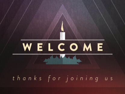 CHRISTMAS CANDLES WELCOME