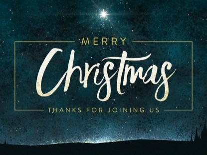 CHRISTMAS EVE LIGHT MERRY CHRISTMAS