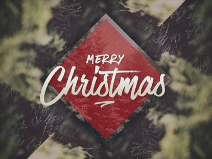 CHRISTMAS FOREST MERRY CHRISTMAS