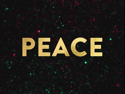 CHRISTMAS GLITTER PEACE