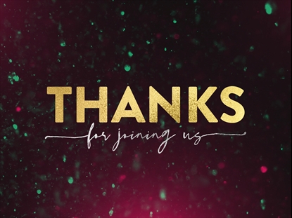 CHRISTMAS GLITTER THANKS