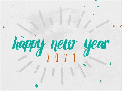 COLORFUL CONFETTI HAPPY NEW YEAR 2021