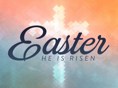 CROSS SHAPES EASTER TITLE