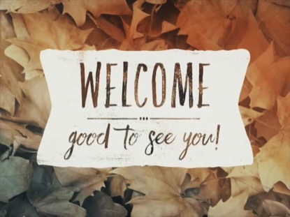 FALLEN LEAVES WELCOME