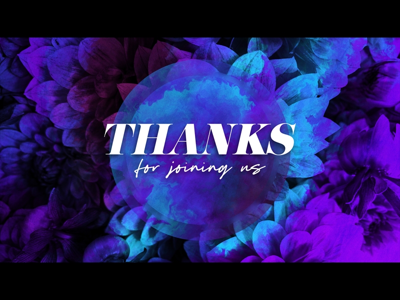 FLORAL PAINT THANKS FOR JOINING US