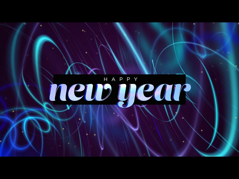 FRACTAL GLOW: HAPPY NEW YEAR 01