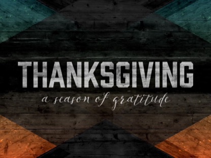 GEOMTERIC WOOD THANKSGIVING