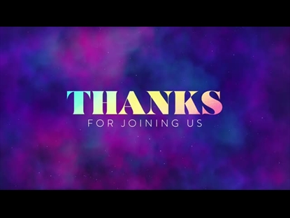 GLITTER FOG THANKS FOR JOINING US