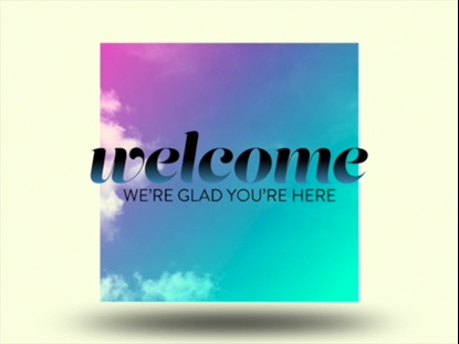 GRADIENT CLOUDS WELCOME