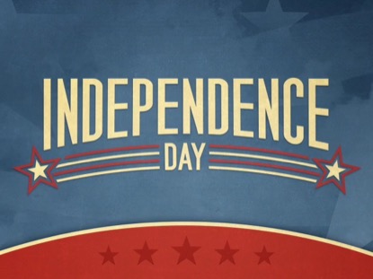 INDEPENDENCE CLOUDS AND STARS TITLE SLIDE