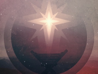 MODERN RETRO CHRISTMAS EVE TITLE BLANK