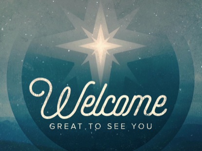 MODERN RETRO CHRISTMAS EVE WELCOME