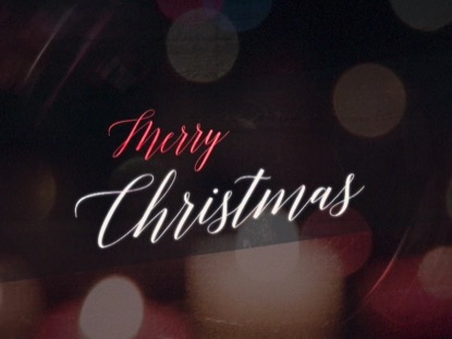 NIGHTTIME CHRISTMAS MERRY CHRISTMAS