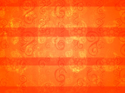 ORANGE PAISLEY WALL