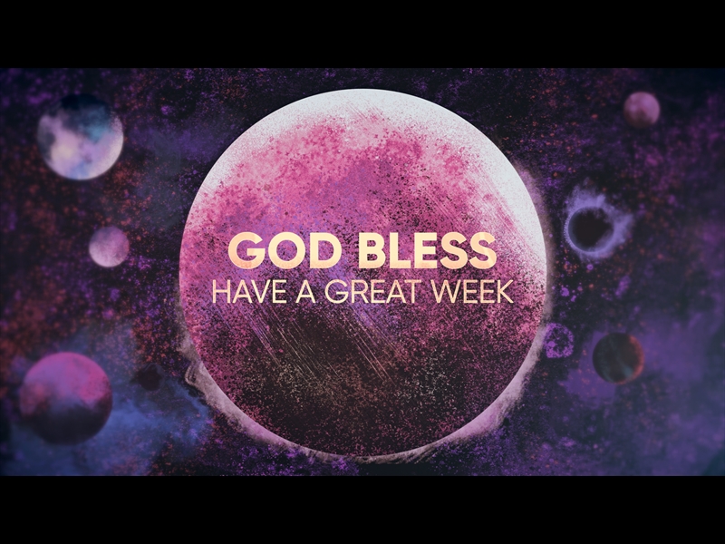 PAINTED COSMOS GOD BLESS