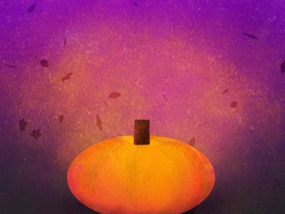 PAINTED AUTUMN PUMPKIN 03