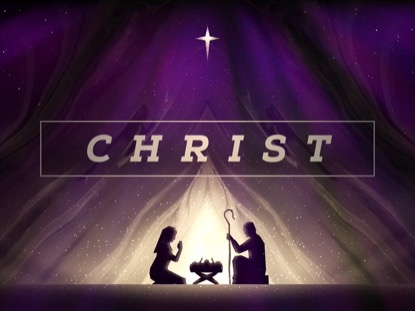 PAINTED CHRISTMAS ADVENT CHRIST