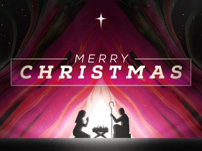 PAINTED CHRISTMAS MERRY CHRISTMAS