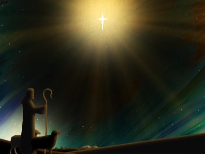 PAINTED CHRISTMAS SHEPHERDS