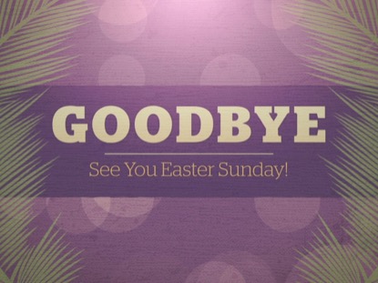 PALM SUNDAY BOKEH CLOSING