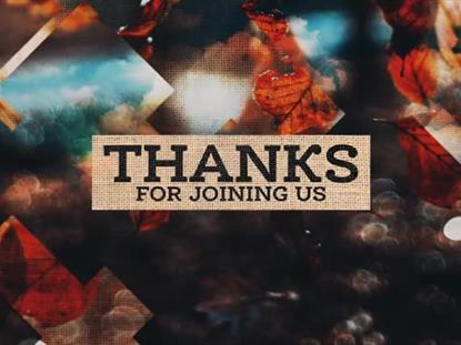 RUSTIC AUTUMN THANKS FOR JOINING US