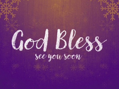 RUSTIC WINTER SNOW CLOSING