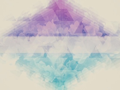 SPRING FLOWER TRIANGLES TITLE BLANK