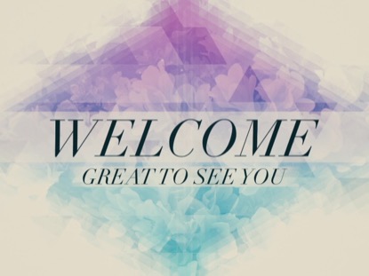 SPRING FLOWER TRIANGLES WELCOME