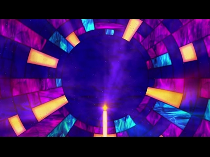 STAINED GLASS CHRISTMAS ADVENT BLANK