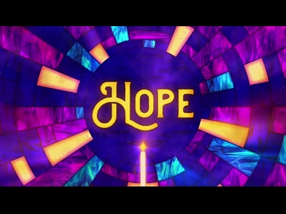 STAINED GLASS CHRISTMAS ADVENT HOPE