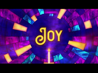 STAINED GLASS CHRISTMAS ADVENT JOY