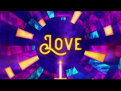 STAINED GLASS CHRISTMAS ADVENT LOVE