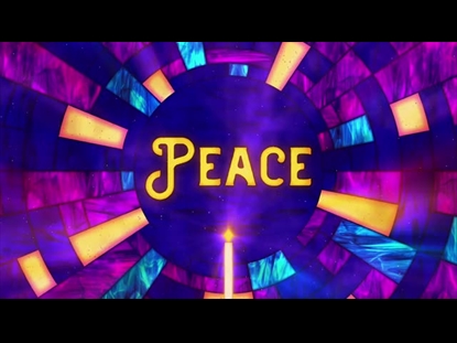 STAINED GLASS CHRISTMAS ADVENT PEACE