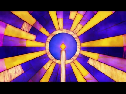 STAINED GLASS CHRISTMAS CHRISTMAS CANDLE