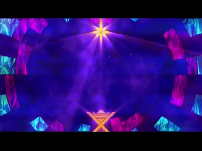 STAINED GLASS CHRISTMAS MANGER AND STAR